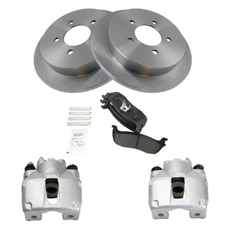 TRQ® - Rear Disc Brake Kit with Ceramic Pads and Calipers