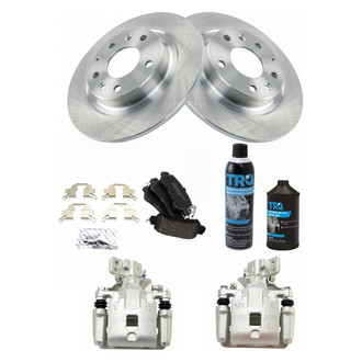 TRQ® - Rear Disc Brake Kit with Ceramic Pads and Calipers