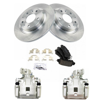TRQ® - Rear Disc Brake Kit with Ceramic Pads and Calipers