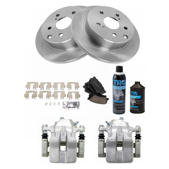 TRQ® - Rear Disc Brake Kit with Ceramic Pads and Calipers