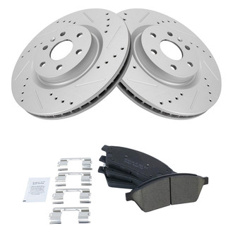 TRQ® - Performance Ceramic Front Brake Kit