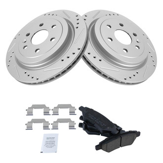 TRQ® - Performance Ceramic Rear Brake Kit
