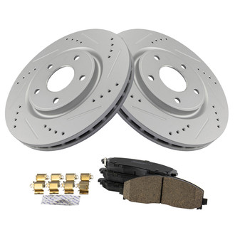 TRQ® - Performance Ceramic Front Brake Kit