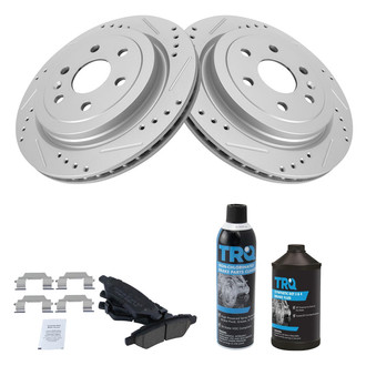 TRQ® - Performance Ceramic Rear Brake Kit