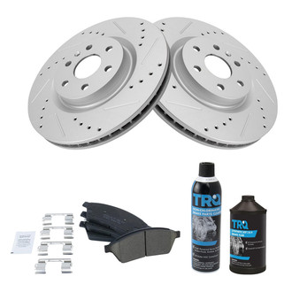 TRQ® - Performance Ceramic Front Brake Kit