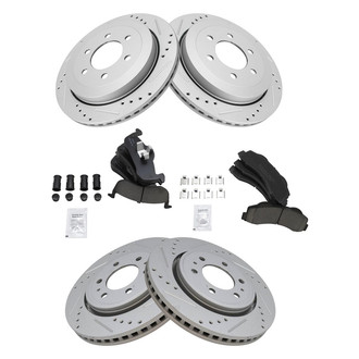 TRQ® - Performance Ceramic Front and Rear Brake Kit