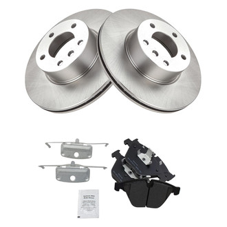 TRQ® - Front Disc Brake Kit with Semi-Metallic Pads