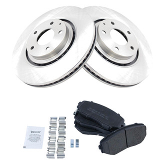 TRQ® - Front Disc Brake Kit with Semi-Metallic Pads