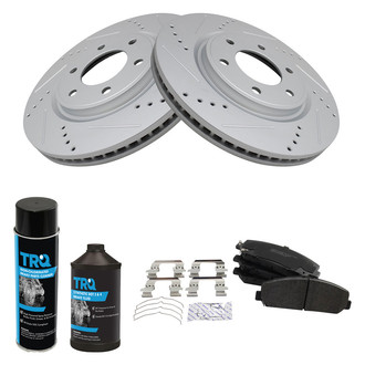 TRQ® - Performance Semi-Metallic Front Brake Kit
