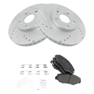 TRQ® - Performance Semi-Metallic Front Brake Kit