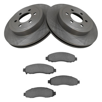TRQ® BKA18850 - Front Disc Brake Kit with Ceramic Pads