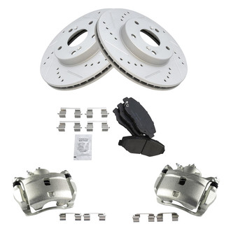 TRQ® - Performance Ceramic Front Brake Kit with Calipers