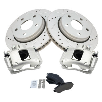 TRQ® - Performance Ceramic Front Brake Kit with Calipers