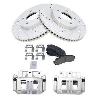 TRQ® - Performance Ceramic Front Brake Kit with Calipers