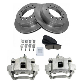TRQ® - Rear Disc Brake Kit with Ceramic Pads and Calipers