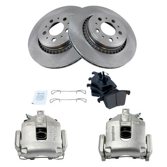 TRQ® - Performance Ceramic Rear Brake Kit with Calipers