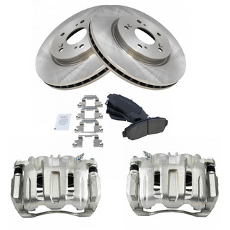TRQ® - Front Disc Brake Kit with Ceramic Pads and Calipers