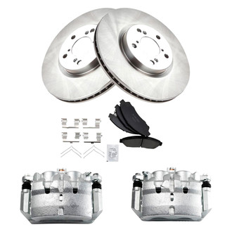 TRQ® - Performance Ceramic Front Brake Kit with Calipers