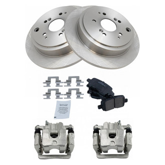 TRQ® - Rear Disc Brake Kit with Ceramic Pads and Calipers