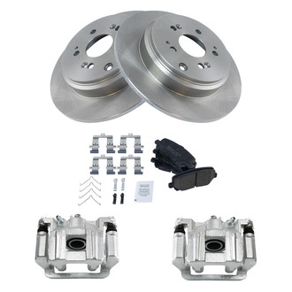 TRQ® - Rear Disc Brake Kit with Ceramic Pads and Calipers