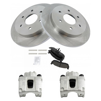 TRQ® - Rear Disc Brake Kit with Ceramic Pads and Calipers