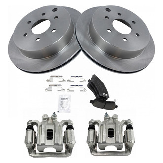 TRQ® - Rear Disc Brake Kit with Ceramic Pads and Calipers