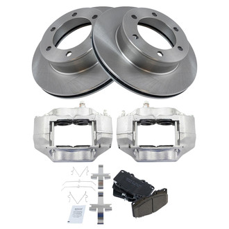 TRQ® - Front Disc Brake Kit with Ceramic Pads and Calipers