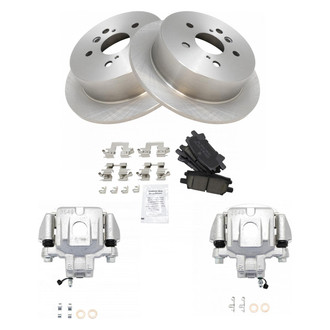 TRQ® - Rear Disc Brake Kit with Ceramic Pads and Calipers