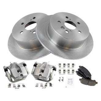 TRQ® - Performance Ceramic Rear Brake Kit with Calipers