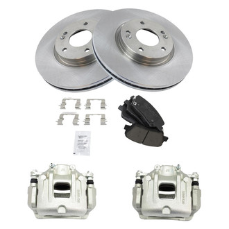 TRQ® - Front Disc Brake Kit with Ceramic Pads and Calipers