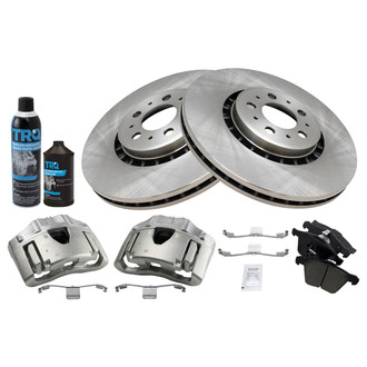 TRQ® - Front Disc Brake Kit with Ceramic Pads and Calipers