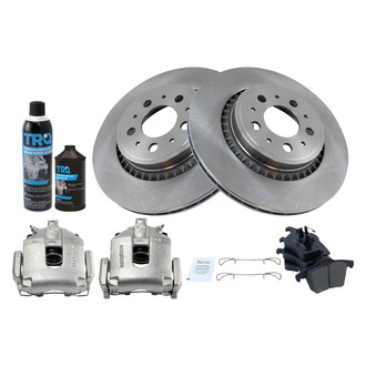 TRQ® - Performance Ceramic Rear Brake Kit with Calipers
