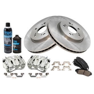 TRQ® - Front Disc Brake Kit with Ceramic Pads and Calipers