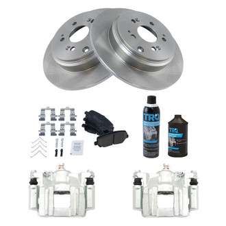 TRQ® - Rear Disc Brake Kit with Ceramic Pads and Calipers