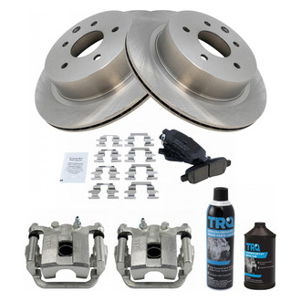 TRQ® - Rear Disc Brake Kit with Ceramic Pads and Calipers