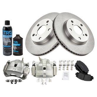 TRQ® - Front Disc Brake Kit with Ceramic Pads and Calipers