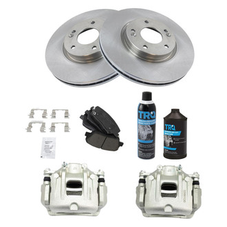 TRQ® - Front Disc Brake Kit with Ceramic Pads and Calipers