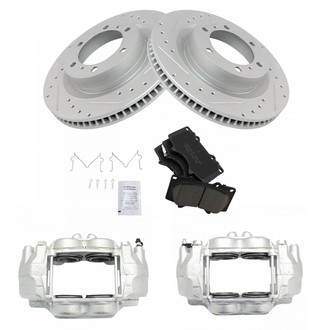 TRQ® - Performance Ceramic Front Brake Kit with Calipers