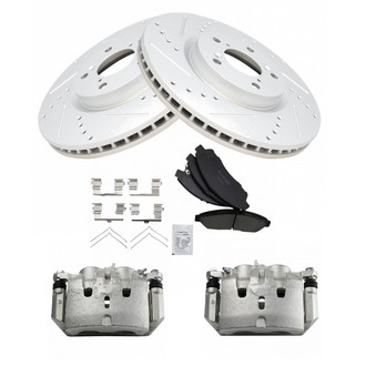 TRQ® - Performance Ceramic Front Brake Kit with Calipers