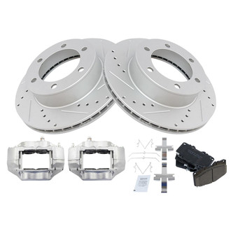 TRQ® - Performance Ceramic Front Brake Kit with Calipers