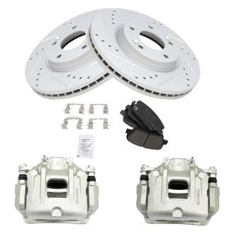 TRQ® - Performance Ceramic Front Brake Kit with Calipers