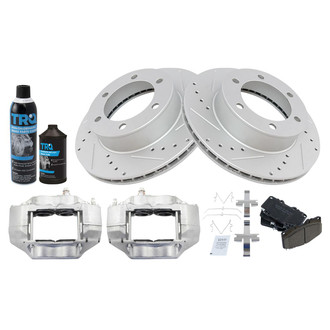 TRQ® - Performance Ceramic Front Brake Kit with Calipers