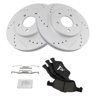 TRQ® - Performance Ceramic Front Brake Kit