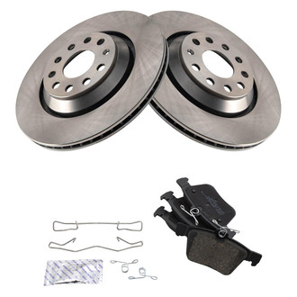 TRQ® - Rear Disc Brake Kit with Ceramic Pads