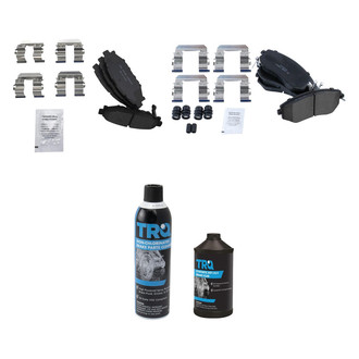 TRQ® - Ceramic Front and Rear Disc Brake Pads