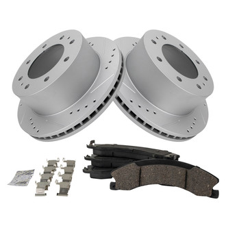 TRQ® - Performance Ceramic Rear Brake Kit