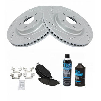TRQ® - Performance Ceramic Front Brake Kit