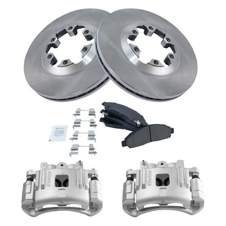 TRQ® - Front Disc Brake Kit with Ceramic Pads and Calipers