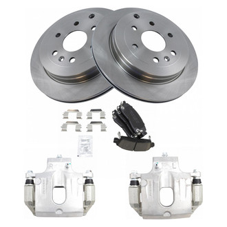 TRQ® - Rear Disc Brake Kit with Ceramic Pads and Calipers
