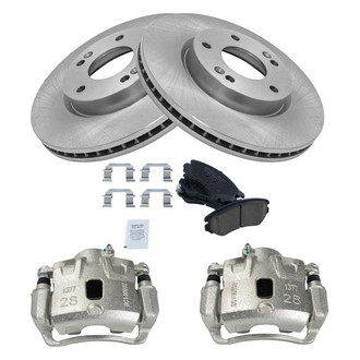 TRQ® - Front Disc Brake Kit with Ceramic Pads and Calipers